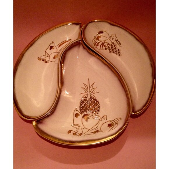 Vintage MCM HOENIG of California Three Piece Nesting Serving Platter | Charcuter - Picture 11 of 16